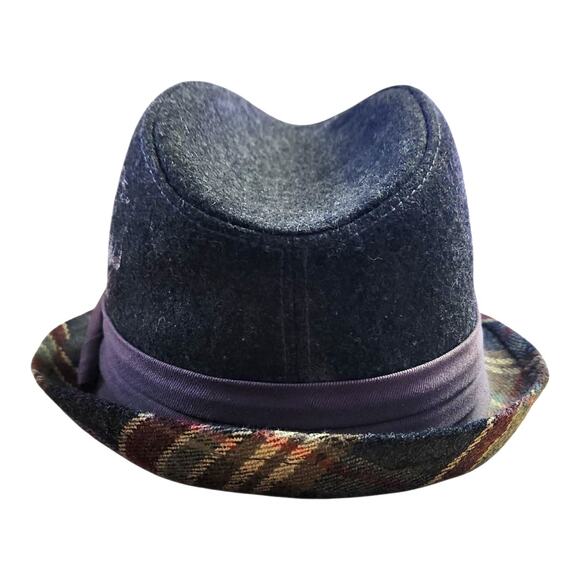 Goorin Bros. Fedora Gray Wool Blend Embroidered Plaid Hat - Picture 3 of 8